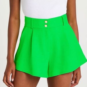 RIVER ISLAND Green structured shorts, NWT